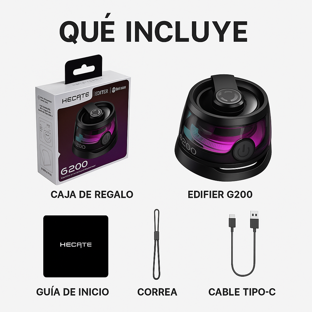 BOCINA MAGNÉTICA G200 – ¡Potencia y estilo en la palma de tu mano!